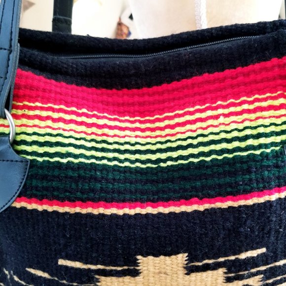 Old Saltillo Southwestern Saddle Blanket Tote Bag - Picture 4 of 7